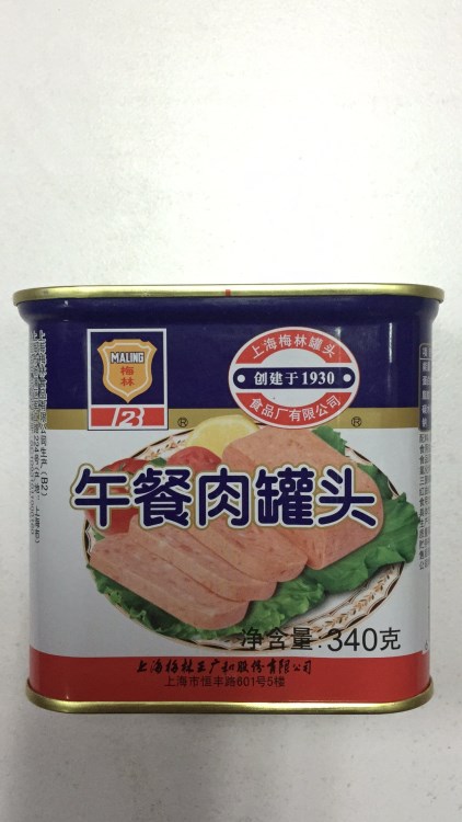 上海梅林食品 午餐肉罐头 340g/罐