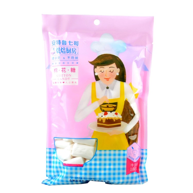 安特鲁七哥牛轧糖diy烘焙原料 原味棉花糖 糖果烧烤咖啡伴侣 180g