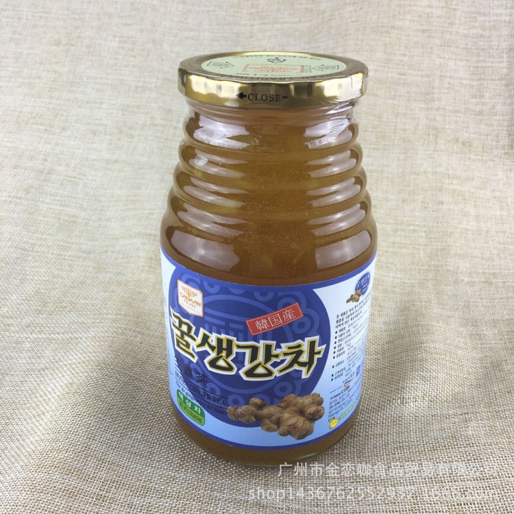 貢茶沖飲品 熱飲 韓國蜂蜜生姜茶1KG 迦南生姜茶 茶精生姜茶