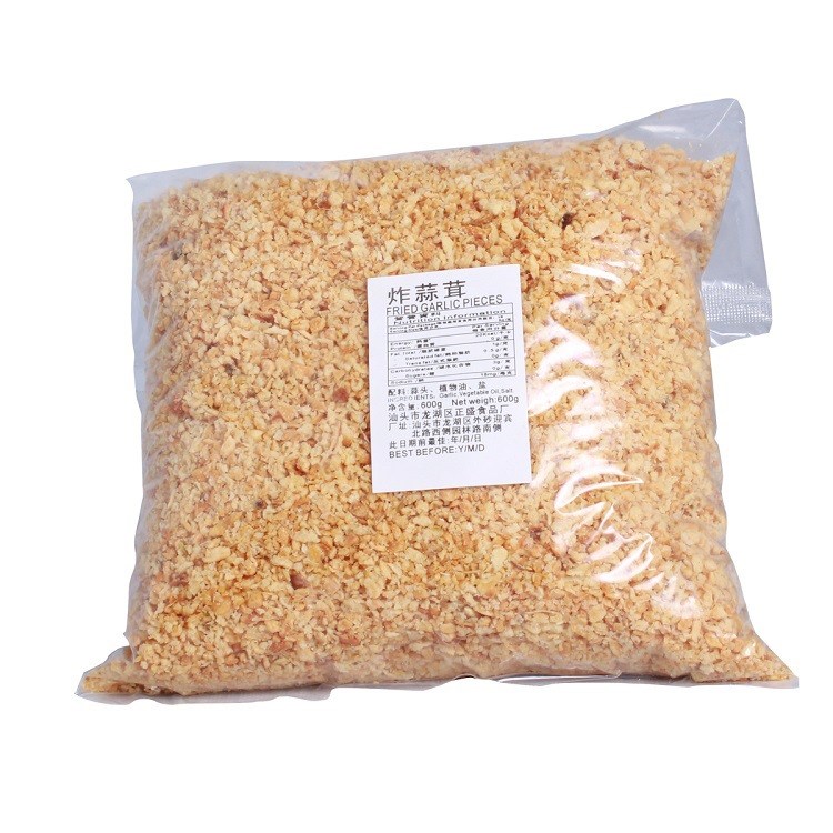 潮汕炸蒜蓉600g腌面湯粉調(diào)料調(diào)味品餐廳酒店蒜酥炸蒜 蒜頭酥