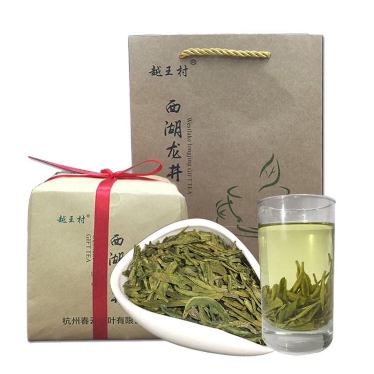 2018新茶叶 西湖龙井250g牛皮纸包装龙井茶杭州特产雨前龙井绿茶