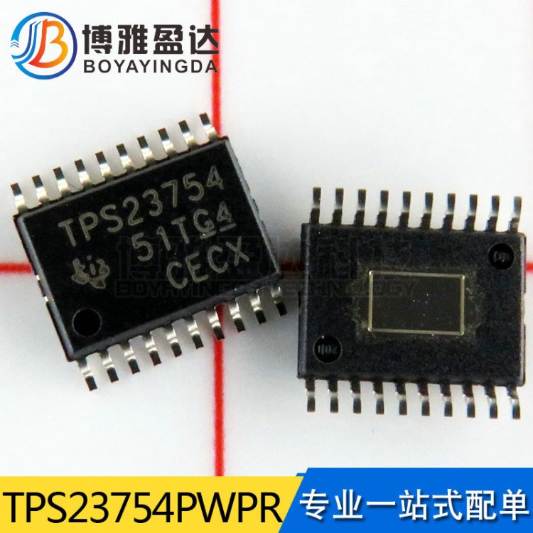 TPS23754PWPR 以太網(wǎng)供電控制器 PD 開關(guān)[PoE]HTSSOP20 電子元件