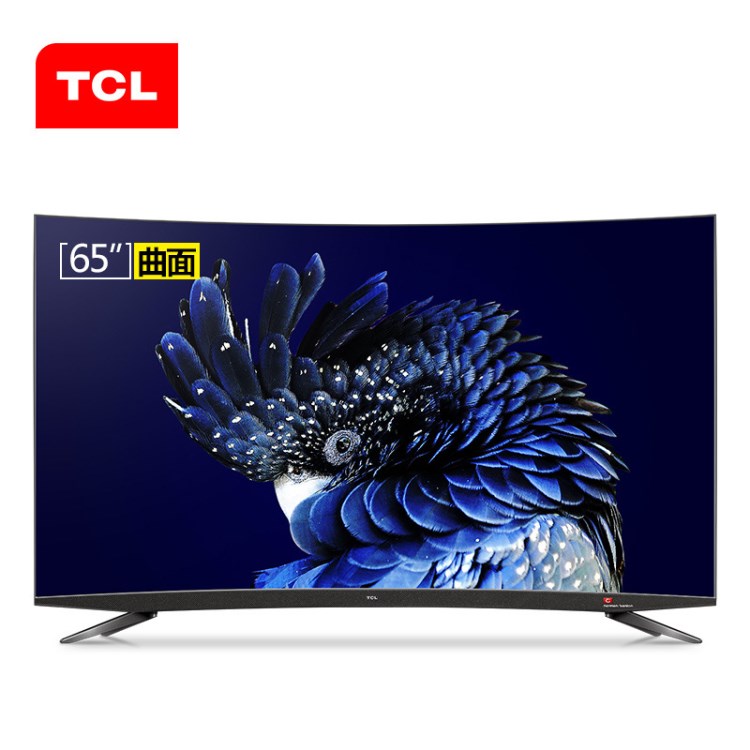 TCL 65Q960C 65英寸原色量子点超薄4K曲面HDR人工智能网络电视