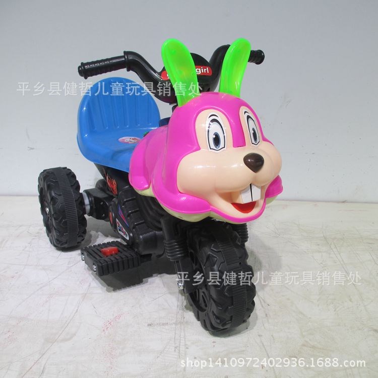 2015新款小兔兒童電動車 兒童電動摩托車 兒童摩托車 電動三輪車