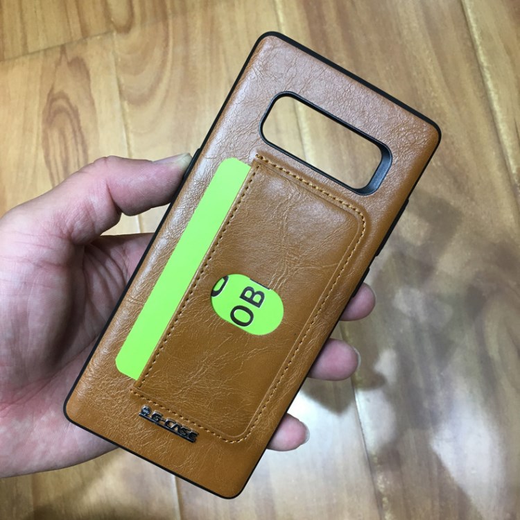 G-CASE三星note8商務(wù)插卡手機(jī)套tpu貼皮防摔保護(hù)殼金屬按鍵