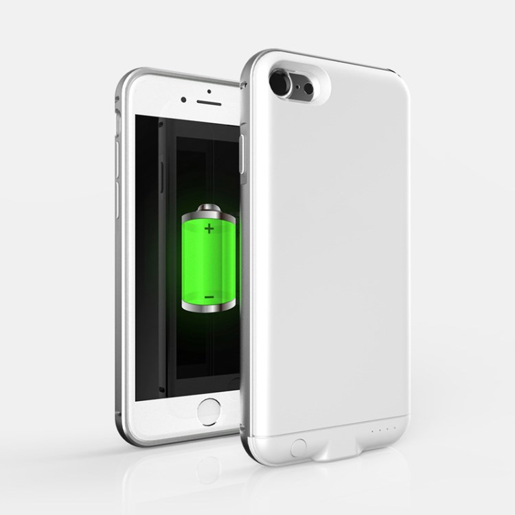 蘋果6s背夾電池iPhone6 plus超薄無下巴充電寶金屬邊框專用手機殼