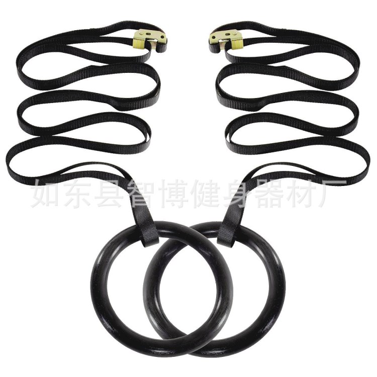 生產(chǎn)銷售吊環(huán)吊圈小型健身器材可調(diào)節(jié)織帶家用校園體育體操用品
