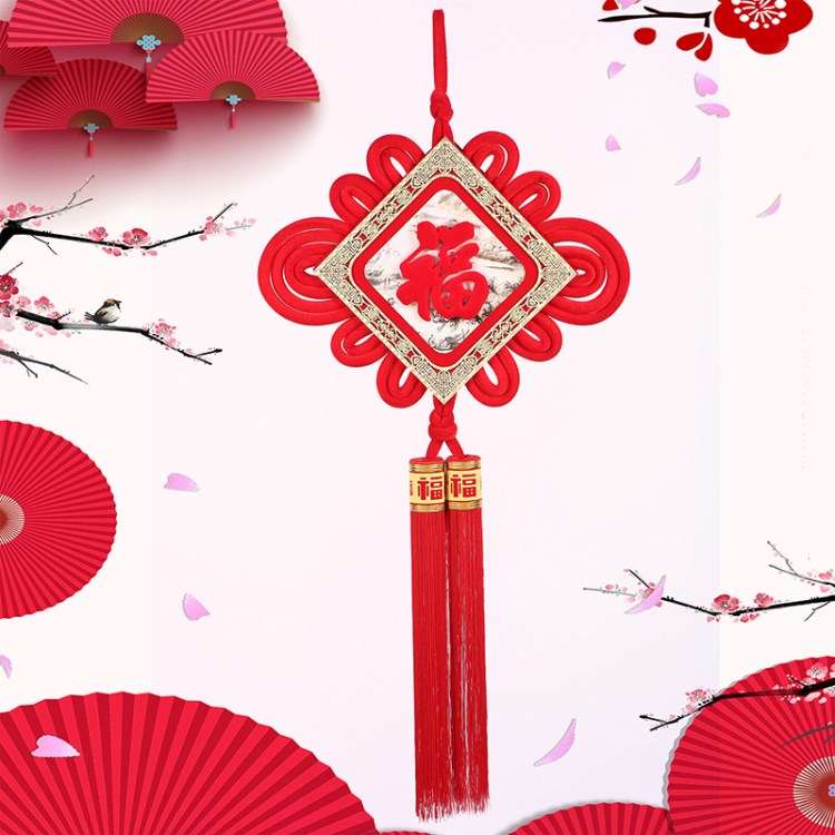 春節(jié)用品批發(fā) 雙線結(jié)大號(hào)新年福字中國(guó)結(jié)家居裝飾喜慶掛件可定做