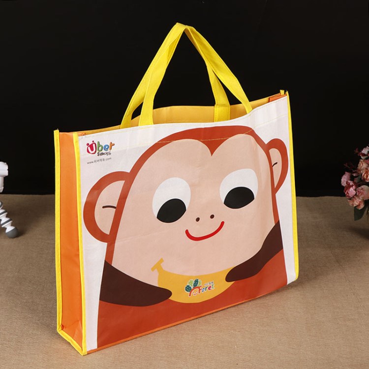 手提覆膜無紡布袋定做印logo 折疊環保購物袋廣告宣傳禮品手提袋