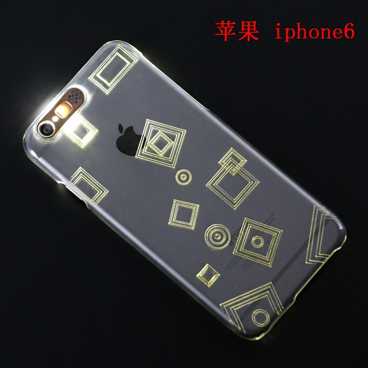 新款蘋(píng)果 Iphone 6手機(jī)保護(hù)套PC單底透明素材來(lái)電閃手機(jī)配件