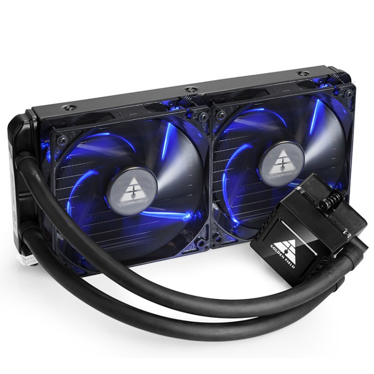 金河田寒冰120 240散热器电脑台式机cpu一体式水冷套装静音风扇