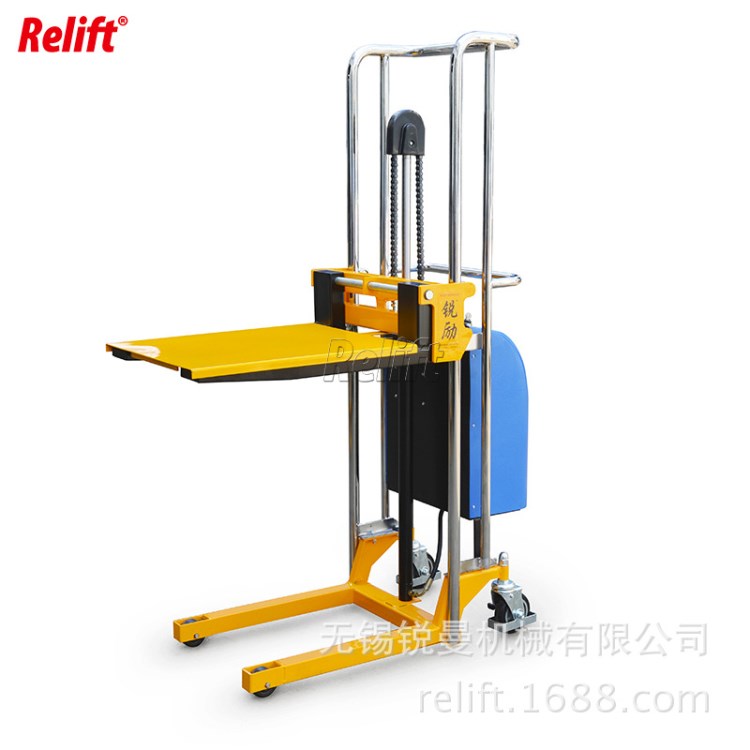EJ4120便攜式輕型電動(dòng)堆高車諾力同款迷你電動(dòng)叉車行李升高工位車