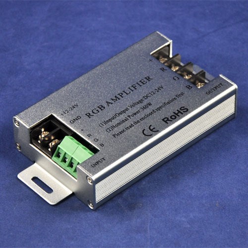 360w大功率led七彩全彩rgb灯带中继信号放大器智能照明灯具控制器