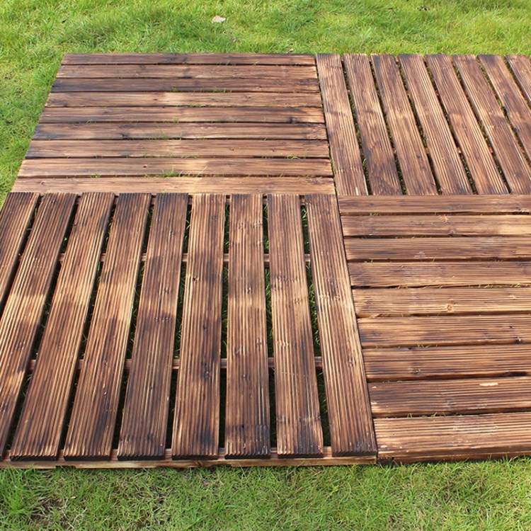 户外露台花园阳台平台防腐木地板木质自拼接简易实木地板防水防晒