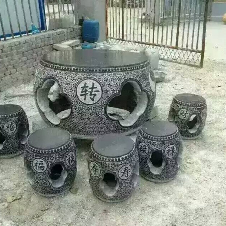 廠(chǎng)家直銷(xiāo)各種仿古石雕石桌石凳石椅子來(lái)圖定制各種樣式石雕塑像