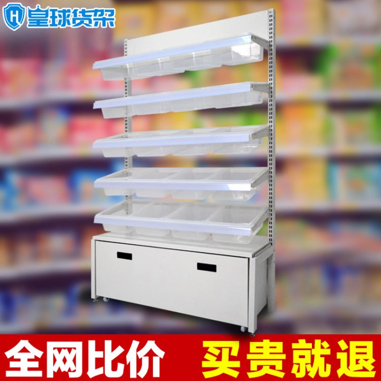 單雙面休閑散裝零食超市貨架 精品店便利水果店貨架展示架子批發(fā)