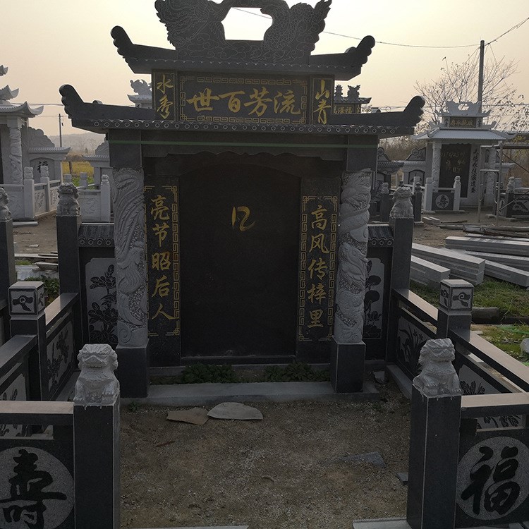 廠家直銷(xiāo)大理石墓碑 中式農(nóng)村墓碑 花崗巖石雕墓碑 定做