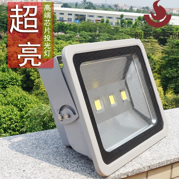 LED投光燈100W工廠燈50W150W200W戶外照明泛光燈廣告招牌投射燈