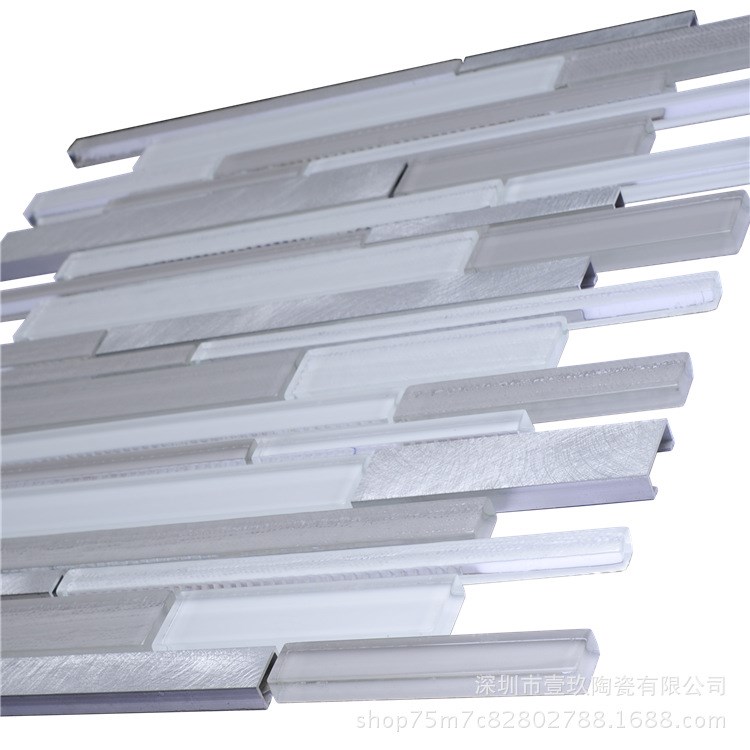 廠家直銷大廳廚房衛生間酒店KTV等金屬水晶玻璃馬賽克背景