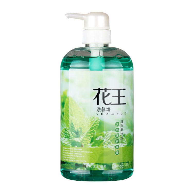 臺(tái)灣KAO/花洗發(fā)精 清新柔亮型薄荷香味洗發(fā)水750ml 花批