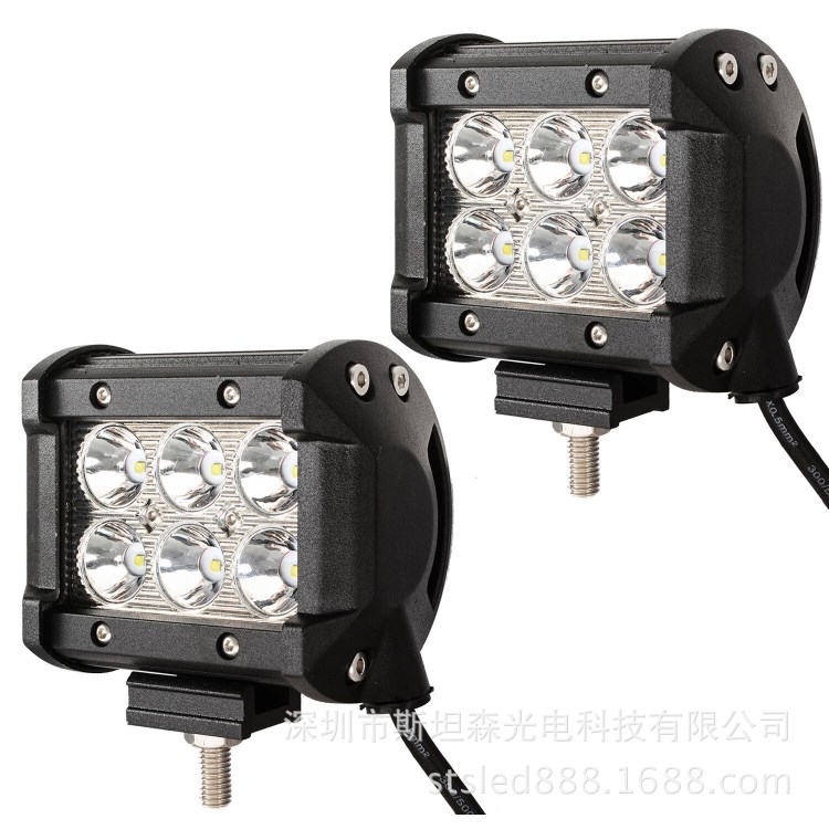LED越野射燈 18W LED工作燈 工程照明 檢修燈 汽車改裝燈