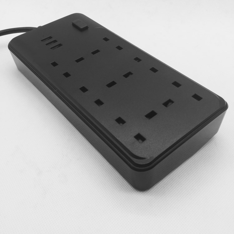 廠家直銷英規式多功能智能插拖線板排插帶USB充電適配器電源插座