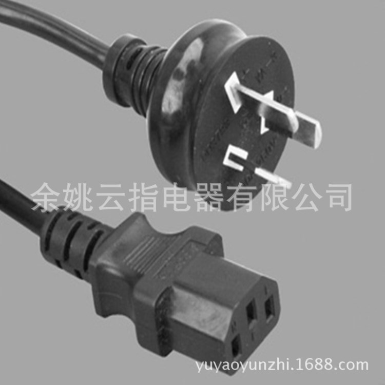 電腦主機(jī)澳標(biāo)電源線 澳洲澳標(biāo)電源線 三芯澳標(biāo)電源線