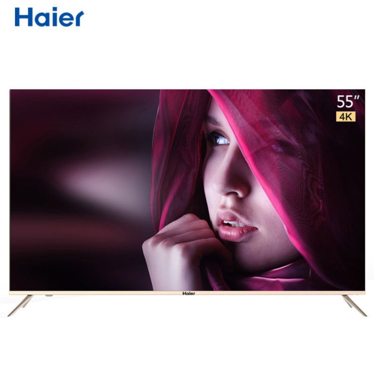 Haier/海爾 LU55H31 55英寸窄邊框4K超高清智能液晶平板電視LED50