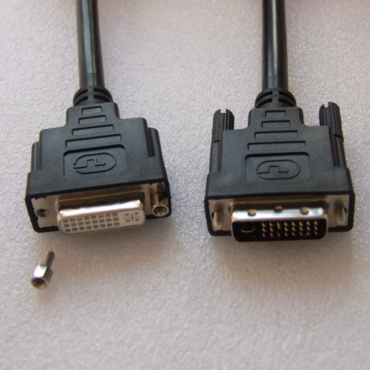 DVI 24+5公對母無環(huán)1.8米全銅  DVI電腦高清線  DVI線 DVI24+5線