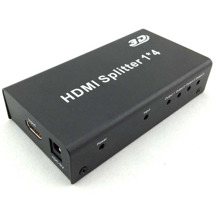 e宙HDMI 1分4 分配器 一分四  HDMI 1.4 支持3D 切換器