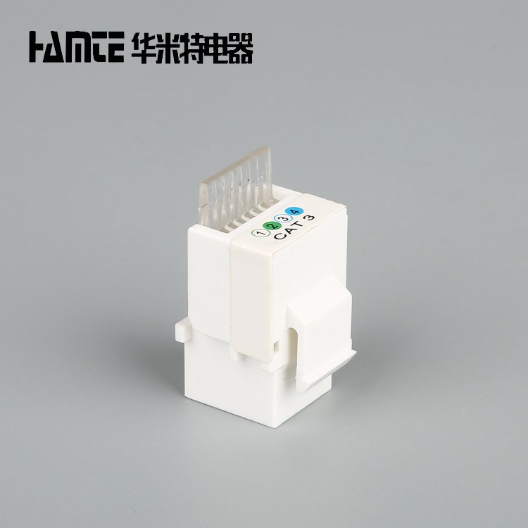 免打CAT3三類電話模塊 RJ45網(wǎng)線插座 網(wǎng)絡模塊 RJ45網(wǎng)線模塊