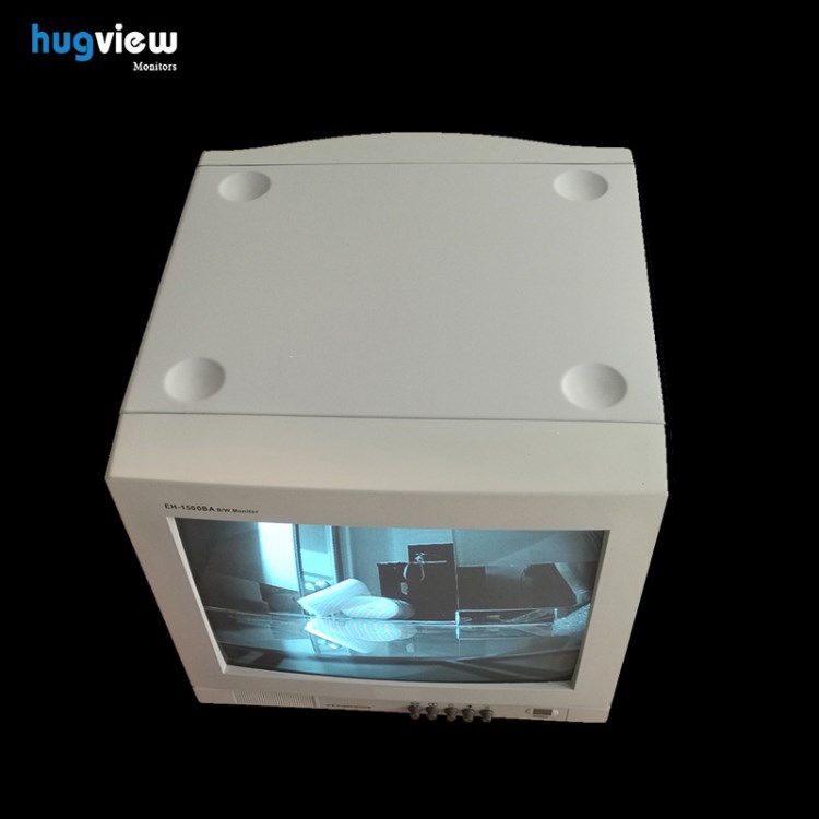 CRT黑白监视器 15寸b/w video monitor 800线 BNC/AV输入输出