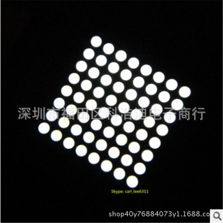 LED電子數碼管點陣顯示屏8*8紅光共陰共陽高亮廠家直銷配件可定制