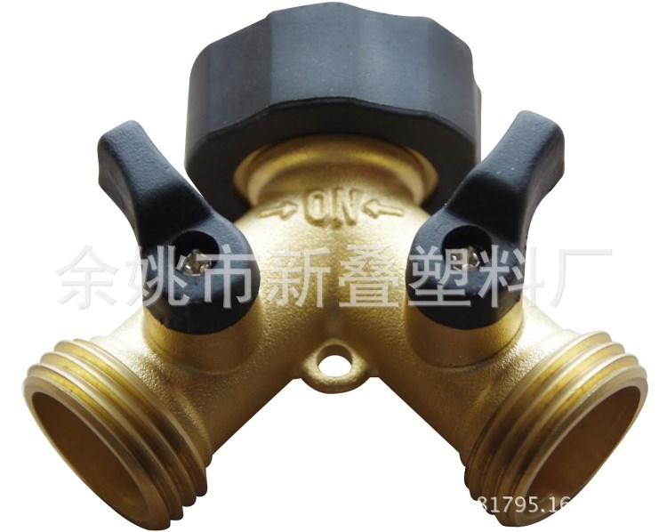 銅Y型螺紋球閥分水器水龍頭分流器歐規(guī)美規(guī)現(xiàn)貨廠家直銷園林工具