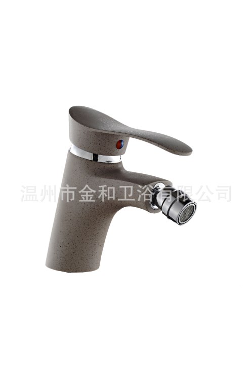 鋅合金噴漆廚房面盆臉盆冷熱單孔單把水龍頭，婦洗器龍頭JH-8099