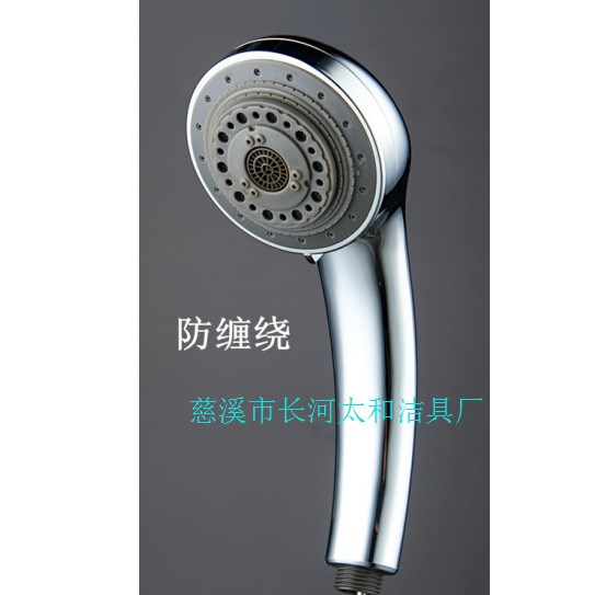 出口浴室酒店家用淋浴七功能可調(diào)擋手持電鍍圓花灑防纏繞噴頭