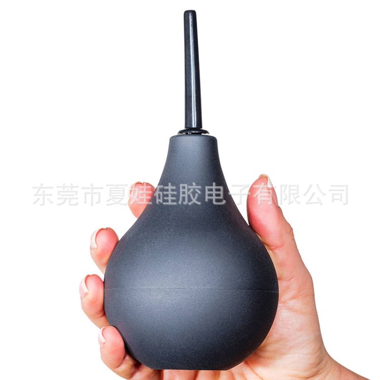 225ml大號沖洗器成人情趣用品批發球式后庭清洗器黑色藍色灌腸器