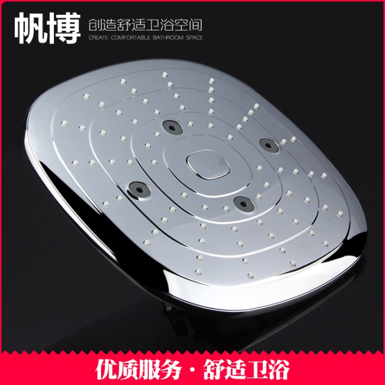 電鍍鏡面手持增壓節水噴頭淋浴大花灑新料ABS花灑頂噴