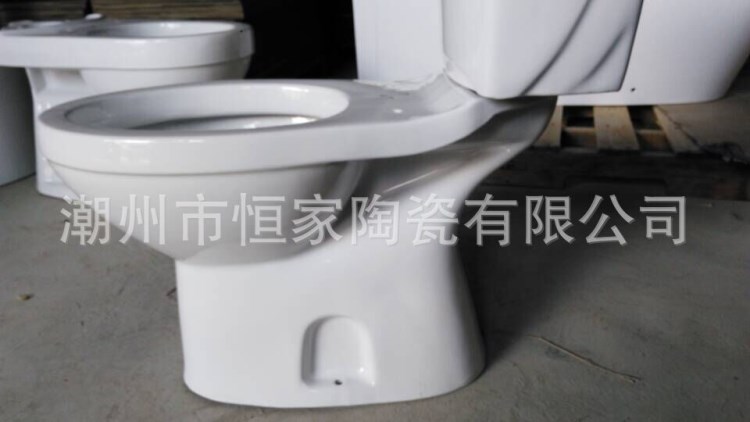 马桶 直冲式 分体坐便器 工程用 外贸出口 two-piece toilet