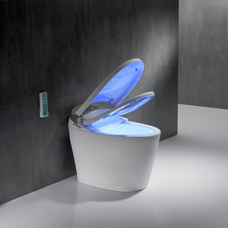 新品德斯图全自动翻盖翻圈智能马桶座便电动一体式感应冲水坐便器