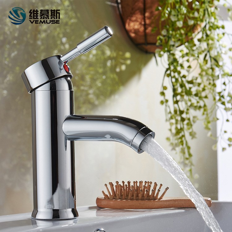 不銹鋼彎咀面盆水龍頭 冷熱洗手洗臉盆水龍頭 潔具廠家批發(fā) 
