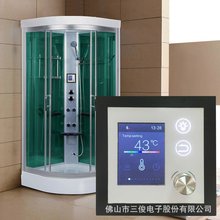 新款多功能酒店蒸汽房控制器 整體桑拿房旋鈕藍牙收音電腦板