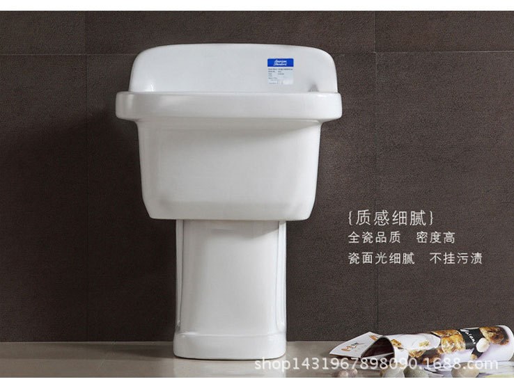 美標(biāo)衛(wèi)浴潔麗公用洗滌槽帶柱腳CCASF203新品陶瓷拖把池/拖布池
