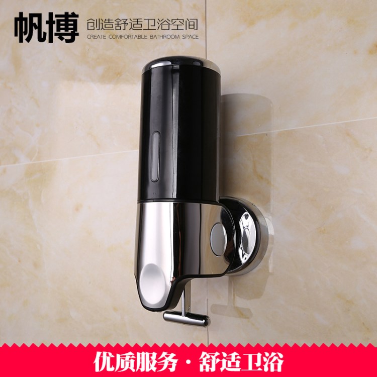 廠家直供手動單頭壁掛皂液器ABS塑料給皂器酒店賓館洗手液盒