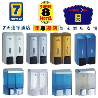 浴室酒店手動(dòng)雙頭皂液器 賓館 壁掛式沐浴露盒單頭給皂器洗手液瓶
