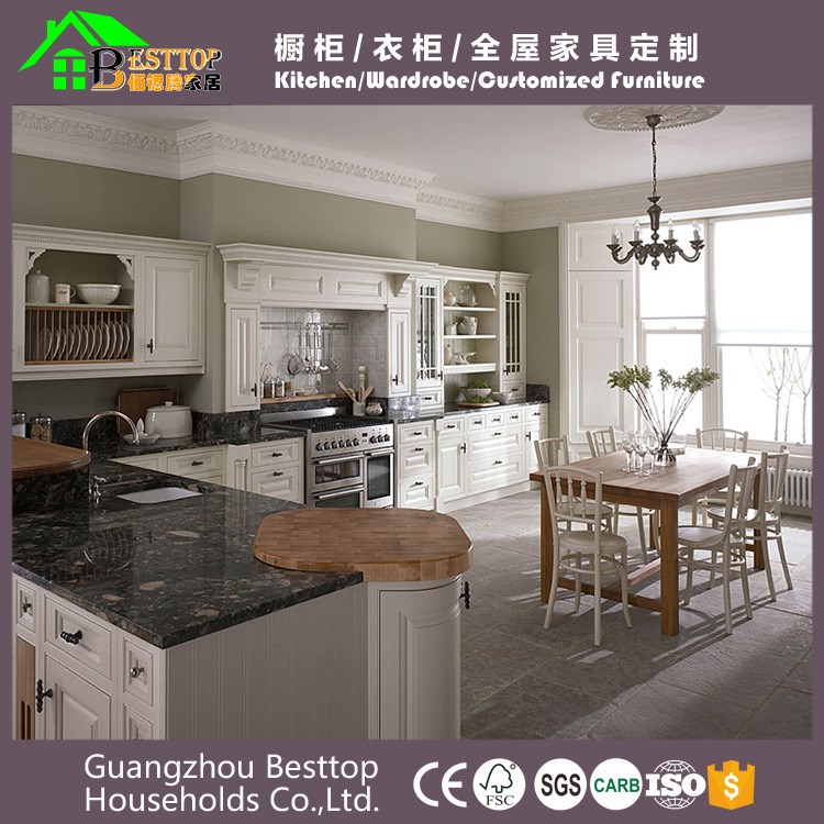 整體實木廚房家具定制批發出口新西蘭加拿大現代古典歐式廚房櫥柜