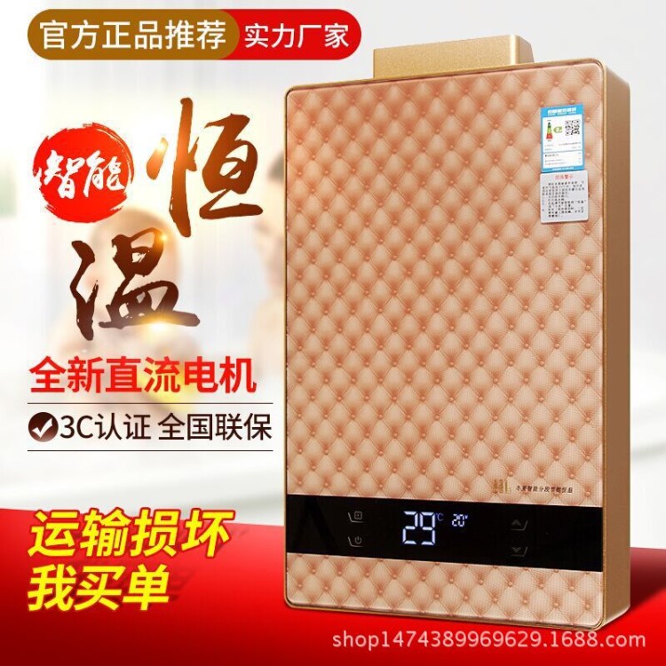 燃氣熱水器 家用智能12L升恒溫強排煤氣熱水器直流變頻熱水器