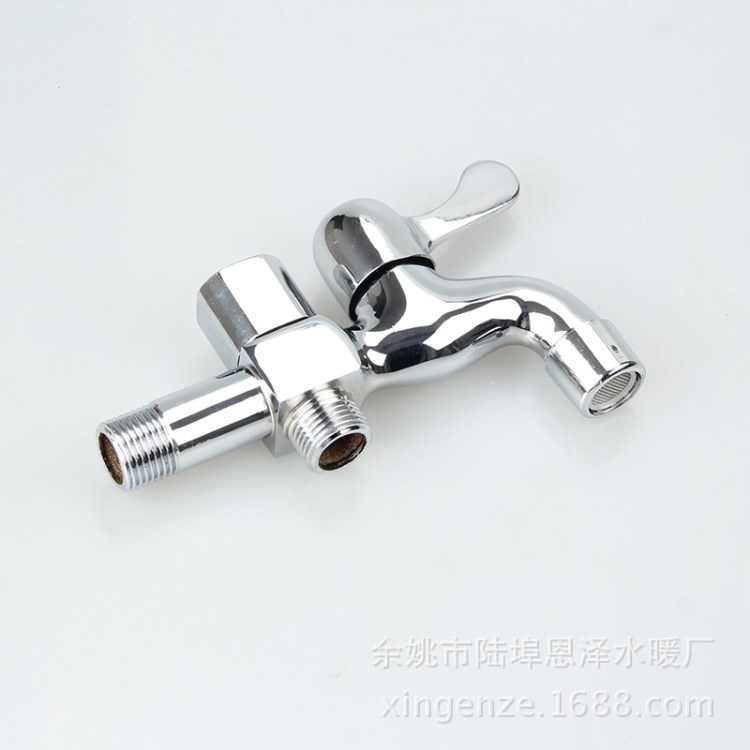 單冷水全銅兩用水龍頭 雙用洗衣機拖把池龍頭 快開水嘴雙出水龍頭
