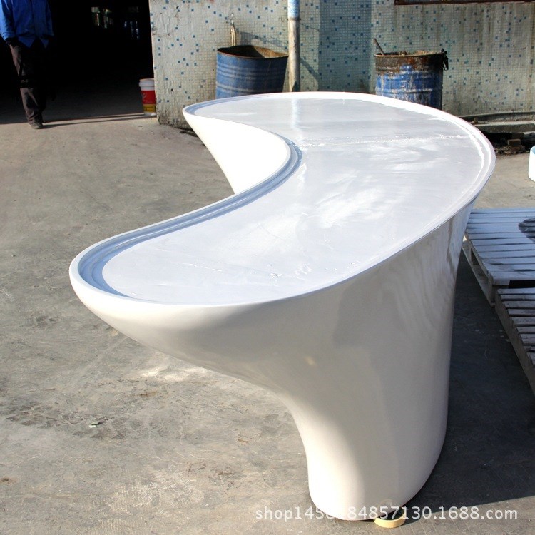 形象玻璃鋼接待前臺現代酒店大廳時尚簡約迎賓臺創意時尚吧臺定制