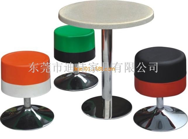 東莞迪佳家具 直銷玻璃鋼固定腳吧臺 吧椅